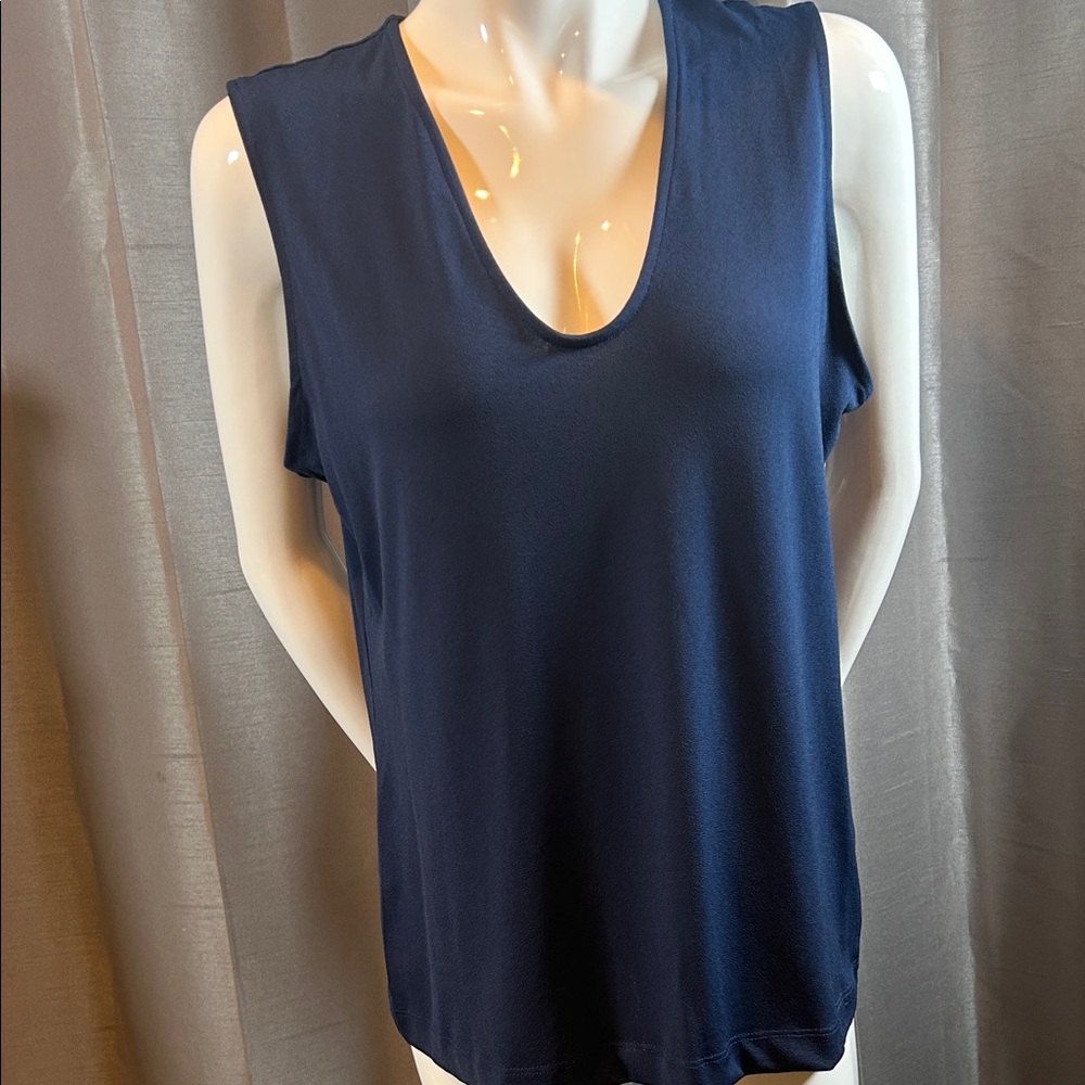 Cleo Deep Blue Sleeveless Tank Top (NWT)
